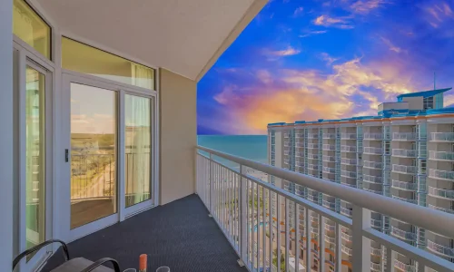 Wraparound Balcony, ocean views of the prestigious Myrtle Beach shoreline from Our Penthouse, Summer Rental