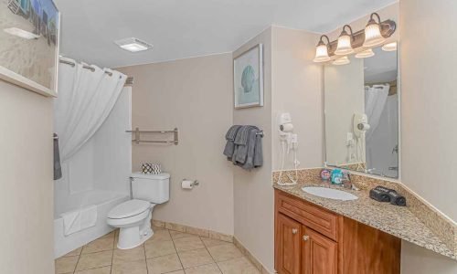 Two bedrooms, two bedroom unit with oceanfront views, and waterparks downstairs.