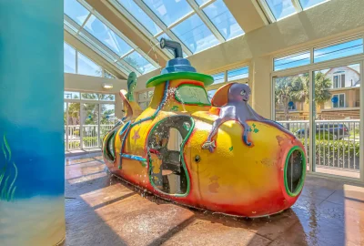 kids club and kiddie submarine, waterpark in Dunes Village Penthouse Suite